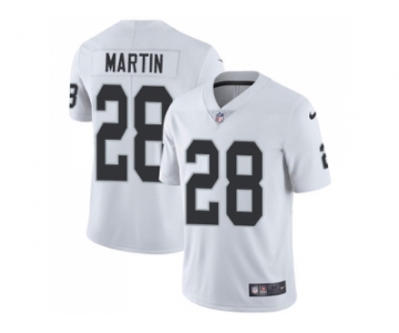 Nike Oakland Raiders #28 Doug Martin White Men Stitched NFL Vapor Untouchable Limited Jersey