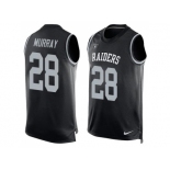 Nike Oakland Raiders #28 Latavius Murray Black Team Color Men's Stitched NFL Limited Tank Top Jersey