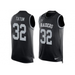 Nike Oakland Raiders #32 Jack Tatum Black Team Color Men's Stitched NFL Limited Tank Top Jersey