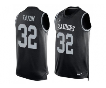 Nike Oakland Raiders #32 Jack Tatum Black Team Color Men's Stitched NFL Limited Tank Top Jersey