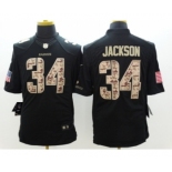 Nike Oakland Raiders #34 Bo Jackson Black Salute to Service Jerseys(Limited)