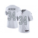 Nike Oakland Raiders #34 Bo Jackson White Men's Stitched NFL Limited Rush Jersey