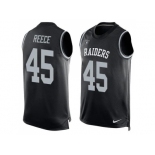 Nike Oakland Raiders #45 Marcel Reece Black Team Color Men's Stitched NFL Limited Tank Top Jersey