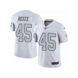 Nike Oakland Raiders #45 Marcel Reece White Men's Stitched NFL Limited Rush Jersey