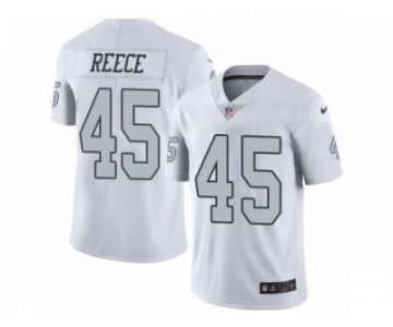 Nike Oakland Raiders #45 Marcel Reece White Men's Stitched NFL Limited Rush Jersey