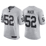 Nike Oakland Raiders #52 Khalil Mack 2016 Gridiron Gray II Men's NFL Limited Jersey