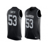 Nike Oakland Raiders #53 Malcolm Smith Black Team Color Men's Stitched NFL Limited Tank Top Jersey