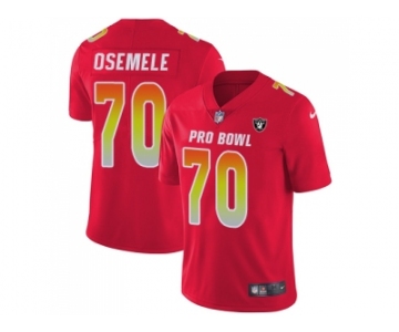 Nike Oakland Raiders #70 Kelechi Osemele Red Men Stitched NFL Limited AFC 2018 Pro Bowl Jersey