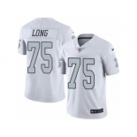 Nike Oakland Raiders #75 Howie Long White Men's Stitched NFL Limited Rush Jersey