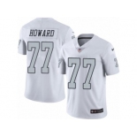 Nike Oakland Raiders #77 Austin Howard White Men's Stitched NFL Limited Rush Jersey