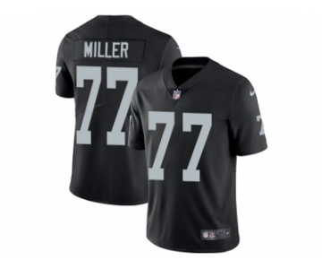 Nike Oakland Raiders #77 Kolton Miller Black Team Color Men Stitched NFL Vapor Untouchable Limited Jersey