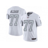 Nike Oakland Raiders #77 Lyle Alzado White Men's Stitched NFL Limited Rush Jersey