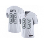 Nike Oakland Raiders #86 Lee Smith White Men's Stitched NFL Limited Rush Jersey