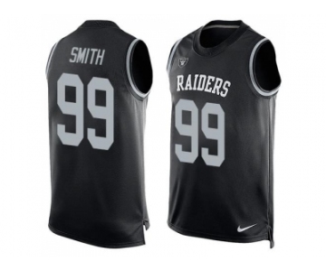 Nike Oakland Raiders #99 Aldon Smith Black Team Color Men's Stitched NFL Limited Tank Top Jersey