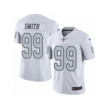 Nike Oakland Raiders #99 Aldon Smith White Men's Stitched NFL Limited Rush Jersey