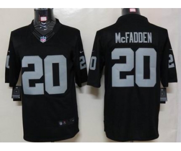 nike nfl jerseys oakland raiders #20 darren mcfadden black[nike limited]