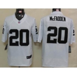 nike nfl jerseys oakland raiders #20 darren mcfadden white[nike limited]