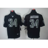 nike nfl jerseys oakland raiders #34 jackson black[nike limited]