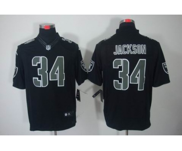 nike nfl jerseys oakland raiders #34 jackson black[nike limited]