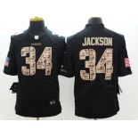 nike nfl jerseys oakland raiders #34 jackson black[salute to service limited]