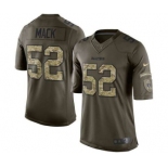 nike nfl jerseys oakland raiders #52 mack army green[nike Limited Salute To Service]