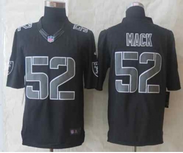 nike nfl jerseys oakland raiders #52 mack black[nike impact limited]