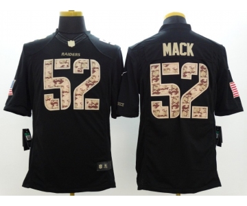 nike nfl jerseys oakland raiders #52 mack black[salute to service limited]