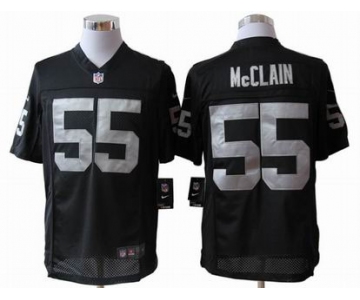 nike nfl jerseys oakland raiders #55 mcclain black[nike limited]