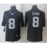 nike nfl jerseys oakland raiders #8 schaub black[nike Limited]