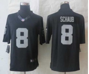 nike nfl jerseys oakland raiders #8 schaub black[nike Limited]