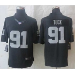 nike nfl jerseys oakland raiders #91 tuck black[nike Limited]