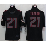 nike nfl jerseys washington redskins #21 fred taylor black[nike limited]