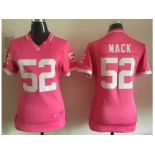 2015 Women Nike Oakland Raiders #52 Khalil Mack Pink Jerseys