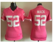 2015 Women Nike Oakland Raiders #52 Khalil Mack Pink Jerseys