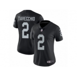 Women Nike Oakland Raiders #2 Giorgio Tavecchio Black Team Color Vapor Untouchable Limited Player NFL Jersey