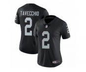 Women Nike Oakland Raiders #2 Giorgio Tavecchio Black Team Color Vapor Untouchable Limited Player NFL Jersey