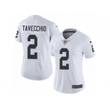 Women Nike Oakland Raiders #2 Giorgio Tavecchio White Vapor Untouchable Limited Player NFL Jersey