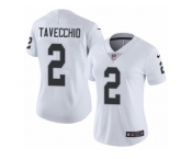 Women Nike Oakland Raiders #2 Giorgio Tavecchio White Vapor Untouchable Limited Player NFL Jersey