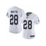 Women Nike Oakland Raiders #28 Doug Martin White Stitched NFL Vapor Untouchable Limited Jersey