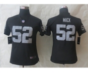 Women Nike Oakland Raiders #52 Mack Black Jerseys