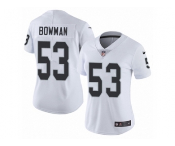 Women Nike Oakland Raiders #53 NaVorro Bowman White Vapor Untouchable Limited Player NFL Jersey