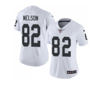 Women Nike Oakland Raiders #82 Jordy Nelson White Stitched NFL Vapor Untouchable Limited Jersey