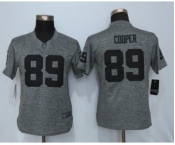 Women Nike Oakland Raiders #89 Amari Cooper Stitched Gridiron Limited Gray