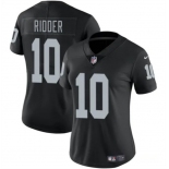 Women's Las Vegas Raiders #10 Desmond Ridder Black Vapor Stitched Jersey