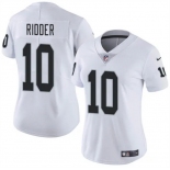 Women's Las Vegas Raiders #10 Desmond Ridder White Vapor Stitched Jersey