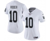 Women's Las Vegas Raiders #10 Desmond Ridder White Vapor Stitched Jersey