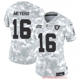 Women's Las Vegas Raiders #16 Jakobi Meyers 2024 F.U.S.E Arctic Camo Salute To Service Limited Stitched Jersey