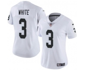 Women's Las Vegas Raiders #3 Zamir White White Vapor Stitched Jersey