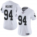 Women's Las Vegas Raiders #94 Christian Wilkins White Vapor Football Stitched Jersey