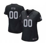 Women's Nike Oakland Raiders #0 Jim Otto Black Team Color NFL Jersey